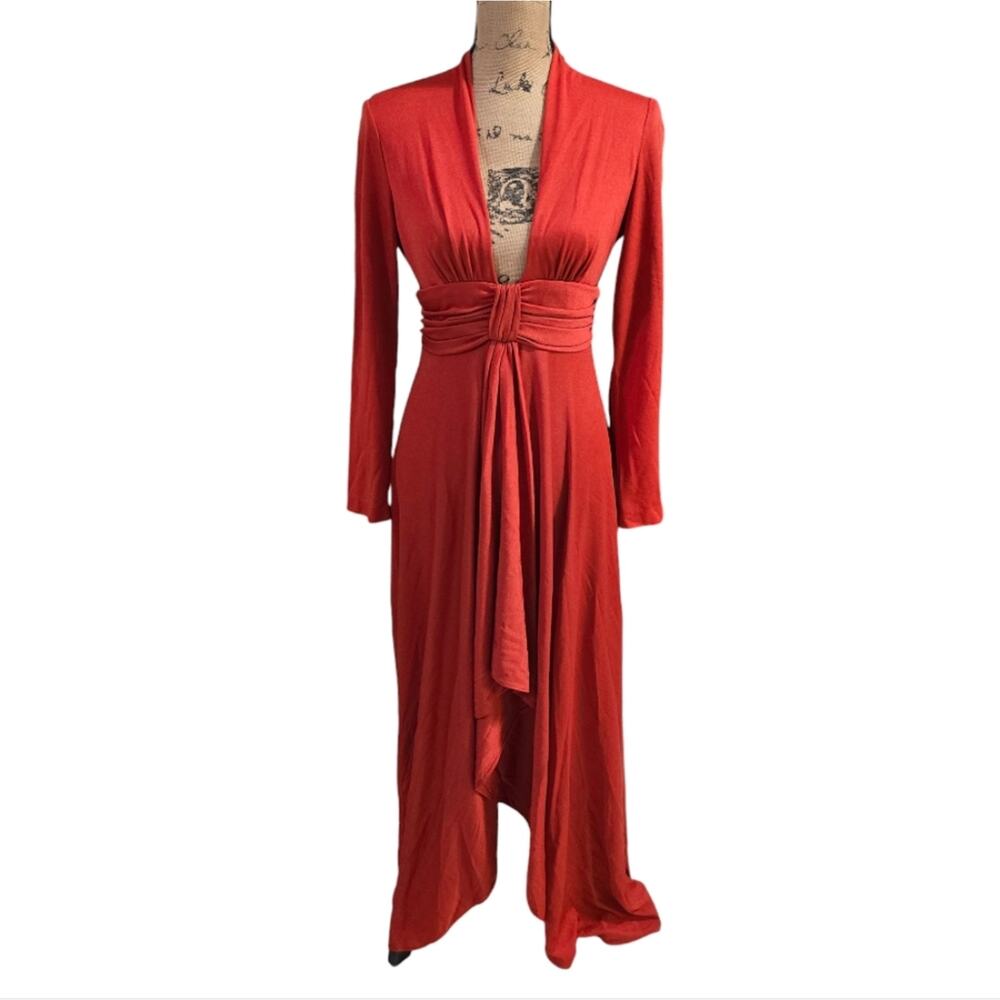 Vintage Handmade Sexy DEEp V neck Dress Size XS